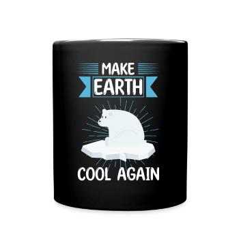 Cool Polar Bear Earth Care Animal Rescue Rescue - Mug uni - noir - Devant
