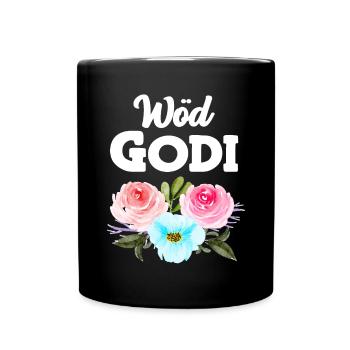 Wöd Godi Tolle Godi Taufpatin Österreich Sprüche - Tasse einfarbig - Schwarz - Vorne