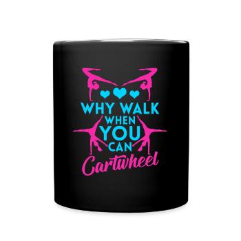 Wagenrad Acrobatic gymnastics - Full Colour Mug - black - Front