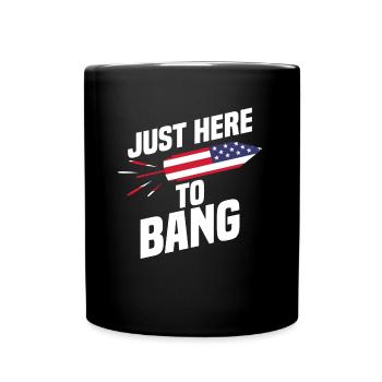 Fireworks Funny USA Celebration July 4 - Full Colour Mug - black - Front