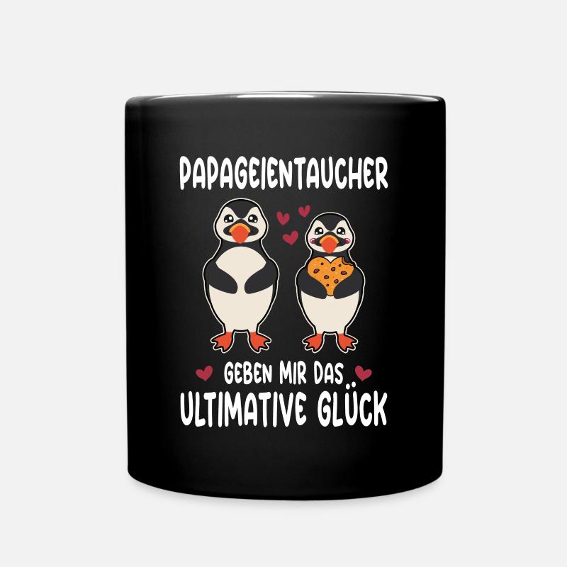 Papageientaucher Geben Mir Das Ultimative Glück - Tasse einfarbig - Schwarz