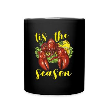 Krebssaison Krebse kochen Hummer - Tasse einfarbig - Schwarz - Vorne