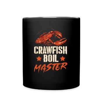 Master Seafood Crayfish Chef - Full Colour Mug - black - Front