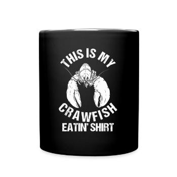 Saison du crabe Cuisinier à l’écrevisse Manger des écrevisses - Mug uni - noir - Devant