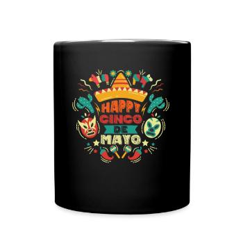 Cinco De Mayo Fiesta mexicaine Sombrero - Mug uni - noir - Devant