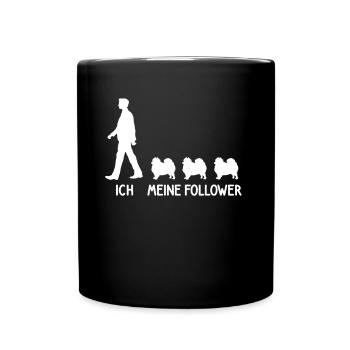 Ich Meine Follower Spitz Pomeranian Hunde Züchter - Tasse einfarbig - Schwarz - Vorne