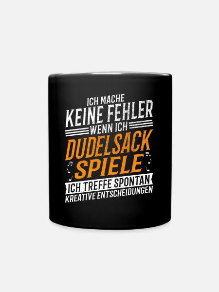 Dudelsack Musiker Kreativer Dudelsackspieler - Tasse einfarbig - Schwarz
