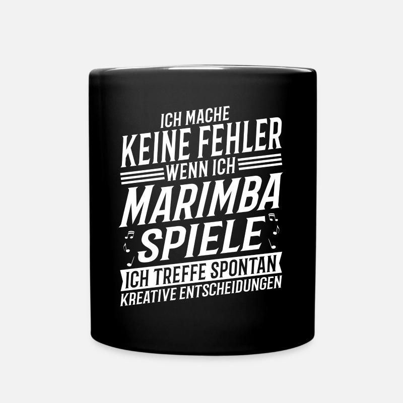 Marimbaspieler Musikinstrument Musik Marimba - Tasse einfarbig - Schwarz