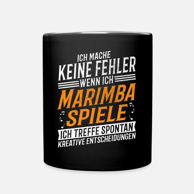 Marimba Musiker Kreativer Marimbaspieler - Tasse einfarbig - Schwarz