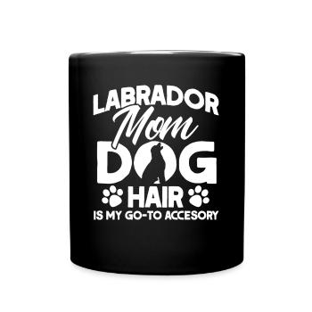 Haustier Labrador Mama Hund Labrador - Tasse einfarbig - Schwarz - Vorne