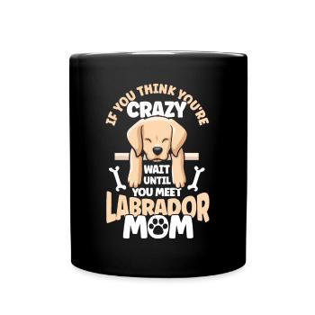Haustier Labrador Mama Hund Labrador - Tasse einfarbig - Schwarz - Vorne