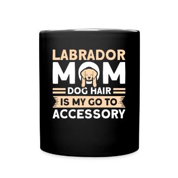 Haustier Labrador Mama Hund Labrador - Tasse einfarbig - Schwarz - Vorne