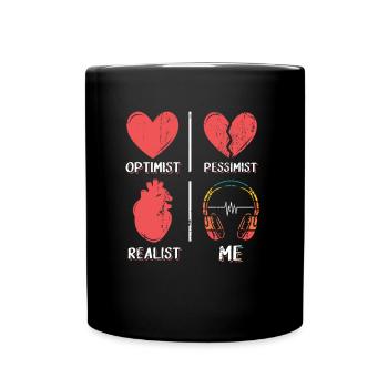 Music Lover DJ Headphones - Full Colour Mug - black - Front
