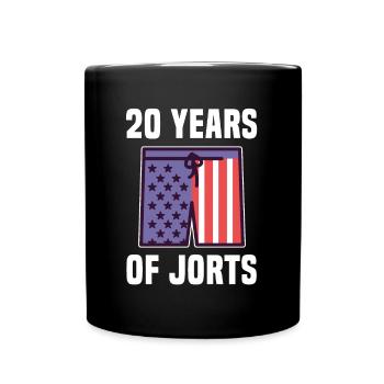 USA Flag Wrestling Wrestler 20 ans de Jorts - Mug uni - noir - Devant