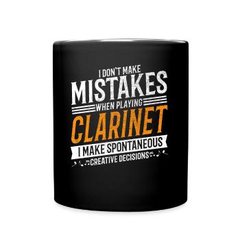 Clarinette Mélomane Créatif Clarinettiste - Mug uni - noir - Devant
