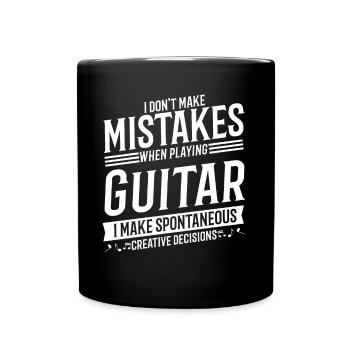 Guitar Player Musical Instrument Music Guitarist - Full Colour Mug - black - Front