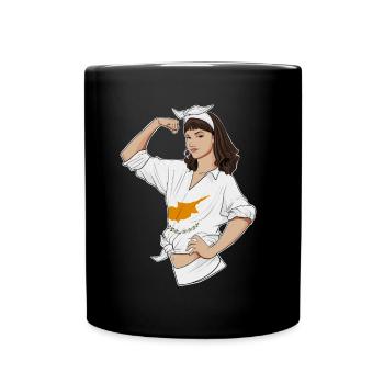 Cyprus Girl Unbreakable I Cyprus Heritage I - Tasse einfarbig - Schwarz - Vorne
