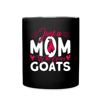 Vintage Retro Goat Breeder Goat Goat Lover - Full Colour Mug - black - Front