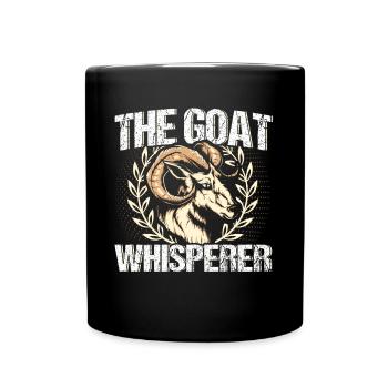 Vintage Retro Goat Breeder Goat Goat Lover - Full Colour Mug - black - Front