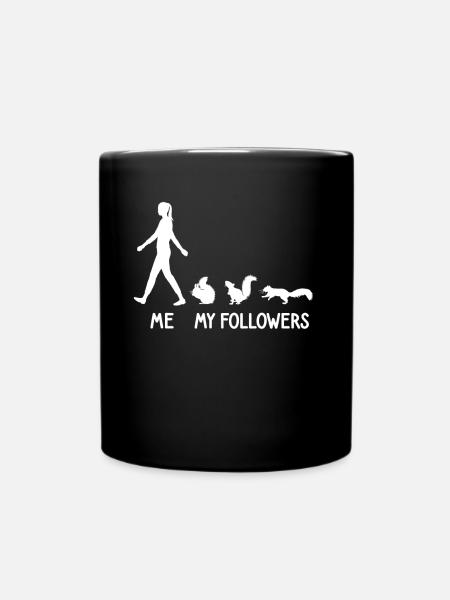 I Mes Followers Écureuils Amoureux Rongeurs - Mug uni - noir