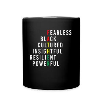 Mois noir intrépide de la culture noire - Mug uni - noir - Devant