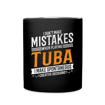 Tuba Music Lover Creative Tuba Player - Full Colour Mug - black - Front
