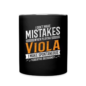 Viola Music Lovers Altiste créatif - Mug uni - noir - Devant