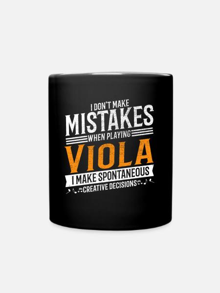 Viola Music Lovers Altiste créatif - Mug uni - noir