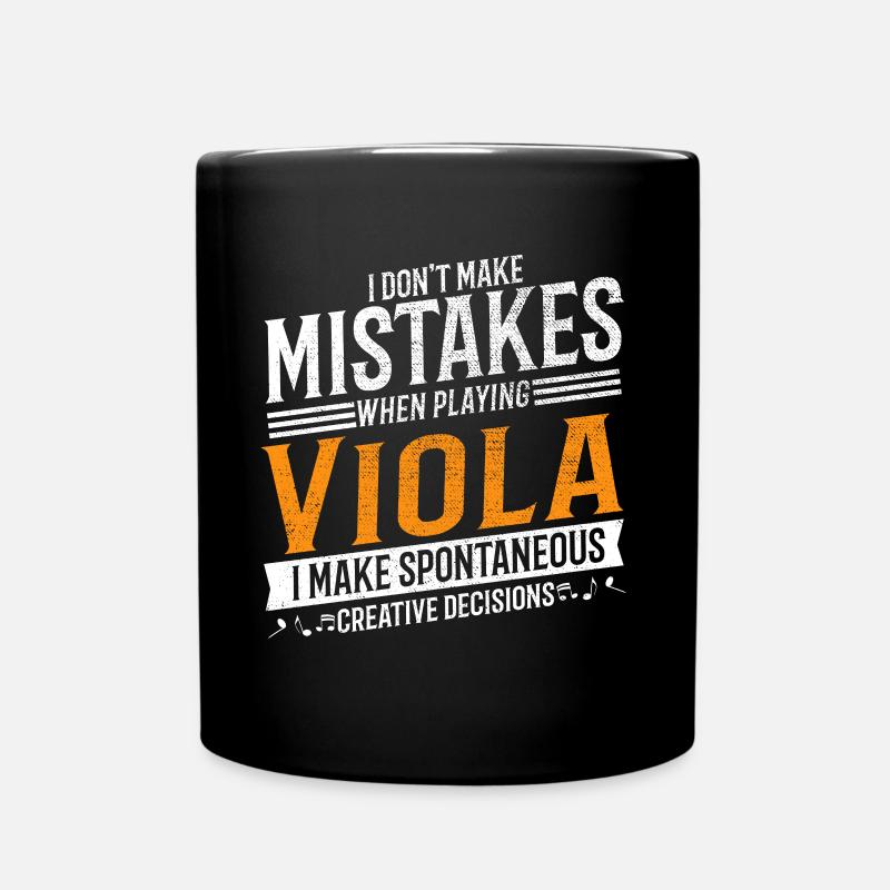Viola Music Lovers Altiste créatif - Mug uni - noir