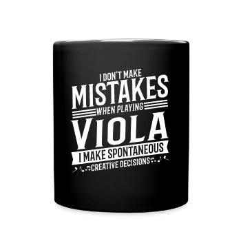Viola Player Musical Instrument Music Violator - Mug uni - noir - Devant