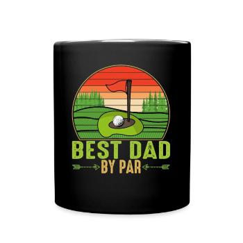 Meilleur papa par par Fête des pères Matching Vintage - Mug uni - noir - Devant