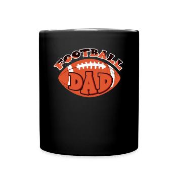 Journée de jeu de papa de football - Mug uni - noir - Devant