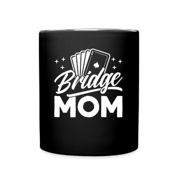 Bridge Mama - Tasse einfarbig - Schwarz - Vorne