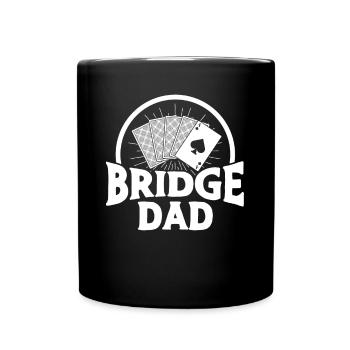 Bridge Vater - Tasse einfarbig - Schwarz - Vorne