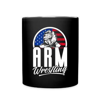 Arm press Arm press - Full Colour Mug - black - Front