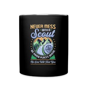 Ne jouez jamais avec un scout - Mug uni - noir - Devant