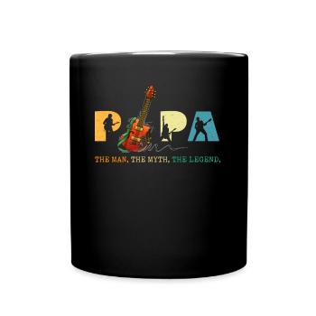 Papa Guitare L’Homme Le Mythe La Légende - Mug uni - noir - Devant