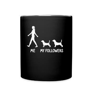 I Mean Followers Beagle Dog Dog Breeder - Full Colour Mug - black - Front