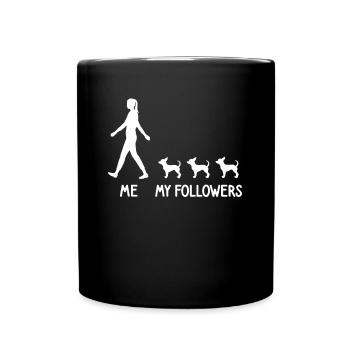 I My Followers Chihuahua Dog Dog Breeder - Full Colour Mug - black - Front