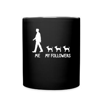 I My Followers Chihuahua Dog Dog Breeder - Full Colour Mug - black - Front