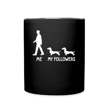 I Mean Followers Dachshund Dog Dog Breeder - Full Colour Mug - black - Front