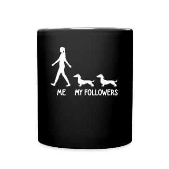 I Mean Followers Dachshund Dog Dog Breeder - Full Colour Mug - black - Front