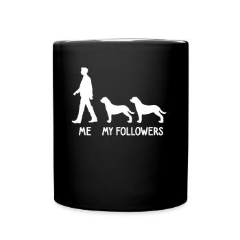 I My Followers Rottweiler Dog Breeder Dog - Full Colour Mug - black - Front