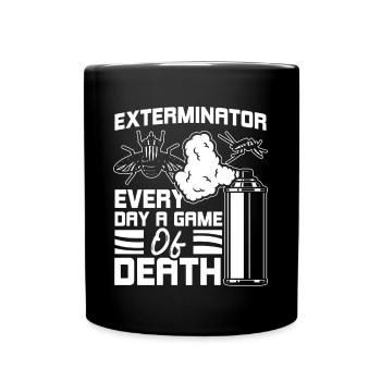 Vermin fighters Every day a game of death - Full Colour Mug - black - Front