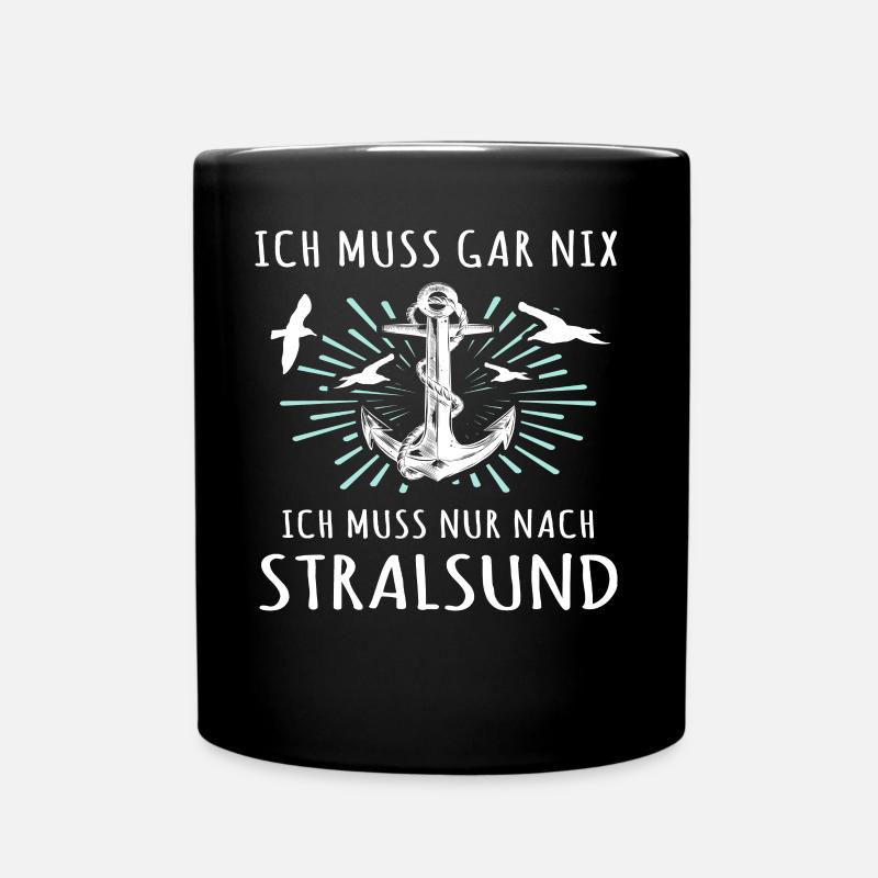 Stralsund Souvenir Ostsee Urlaub - Tasse einfarbig - Schwarz