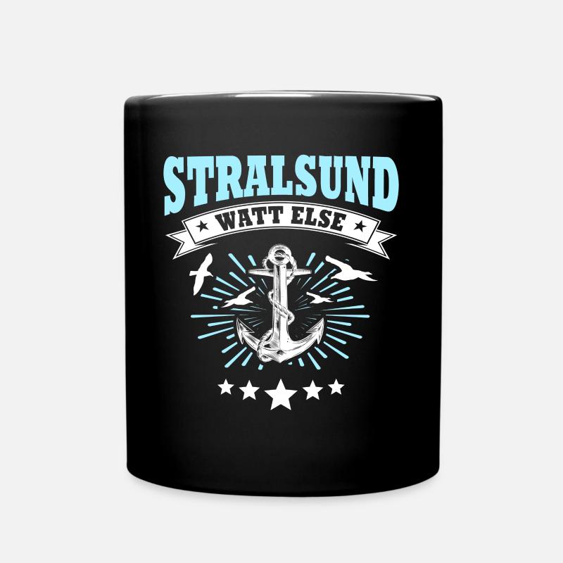 Stralsund Souvenir Ostsee Urlaub - Tasse einfarbig - Schwarz