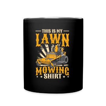 C’est ma tondeuse à gazon - Mug uni - noir - Devant
