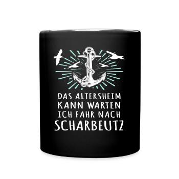 Scharbeutz Sprüche Scharbeutzer - Tasse einfarbig - Schwarz - Vorne