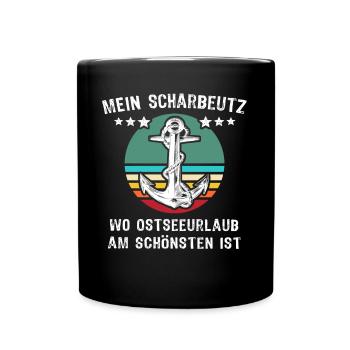 Scharbeutz Sprüche Scharbeutzer - Tasse einfarbig - Schwarz - Vorne