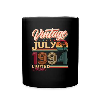 Millésime Juillet 1994 28ème anniversaire Hommes 28 ans - Mug uni - noir - Devant